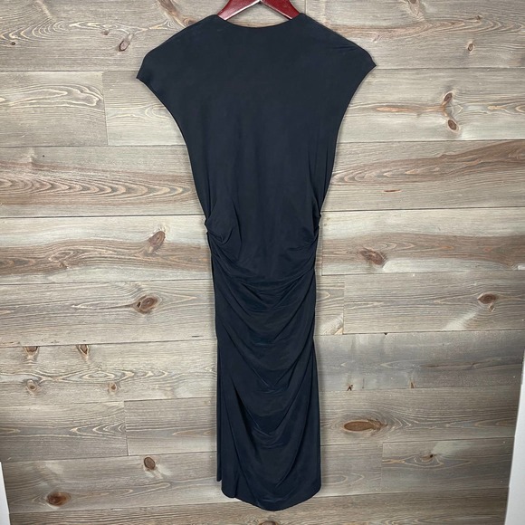 COPY - Helmut Lang Torrent Ruched Dress Washed Black - Picture 5 of 11